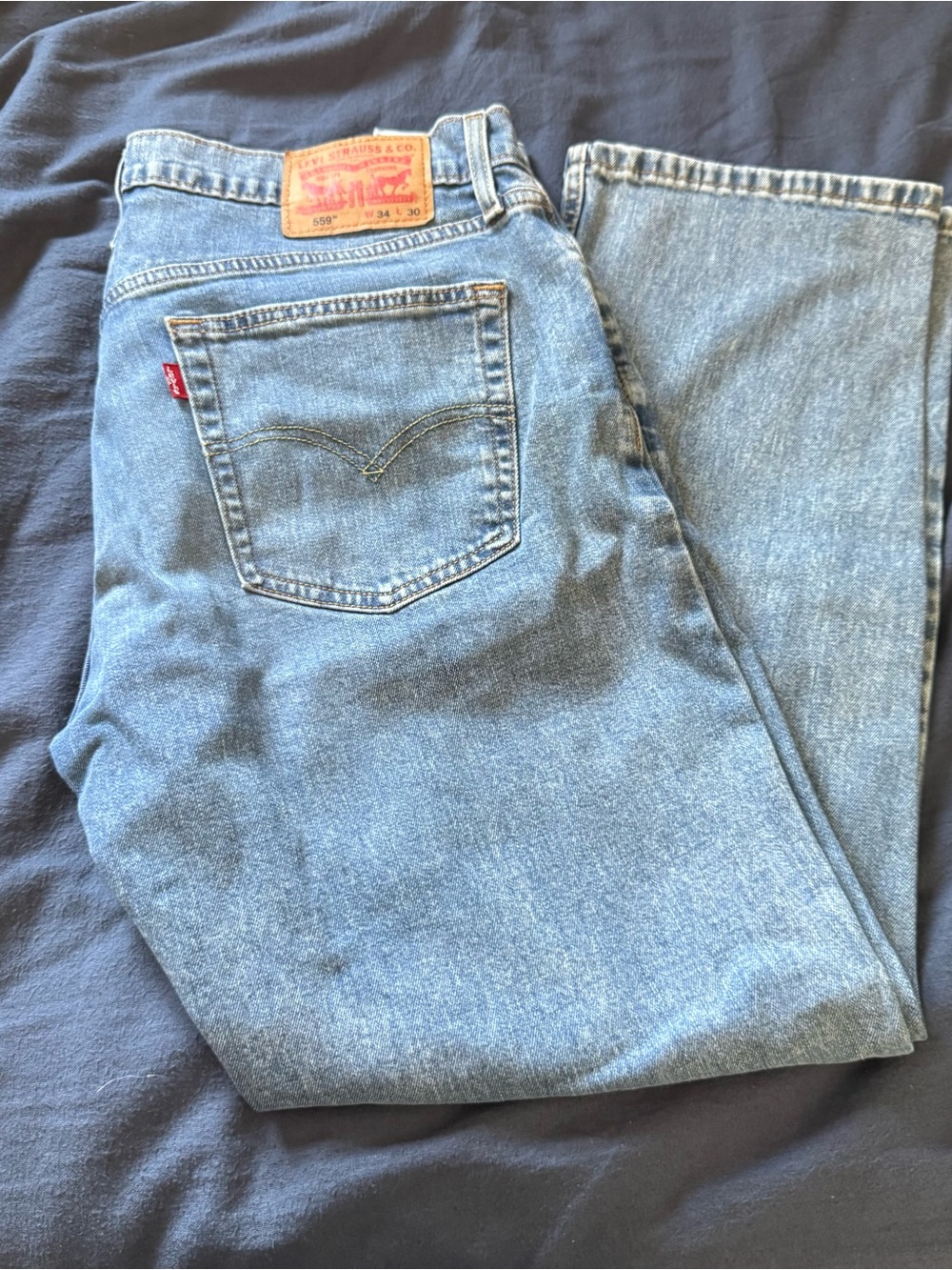 Levi's Men’s 559 Light Blue Classic Straight Jeans